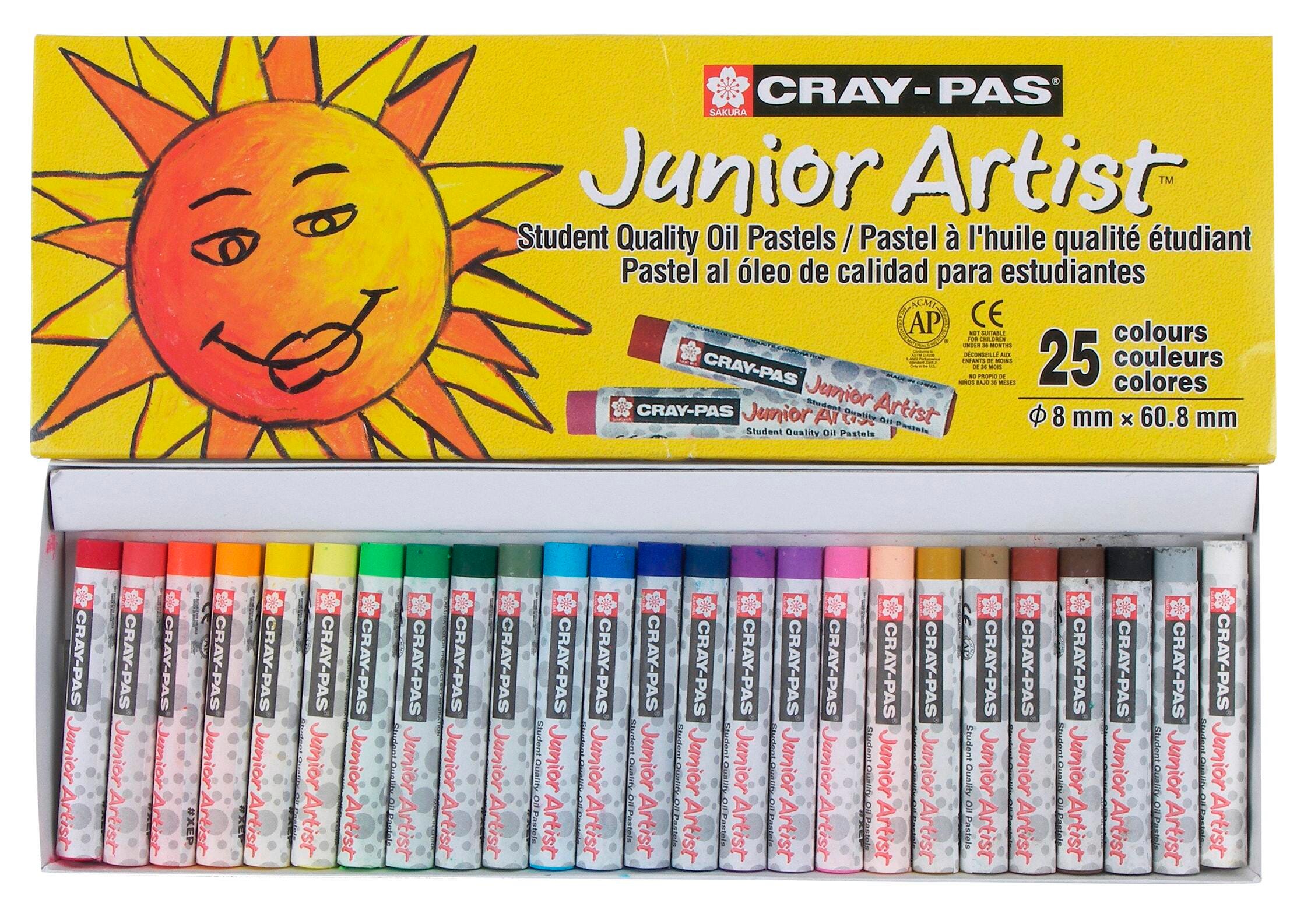 Sakura Cray-Pas Junior Artist Oil Pastels, Assorted Colors, Set of 25